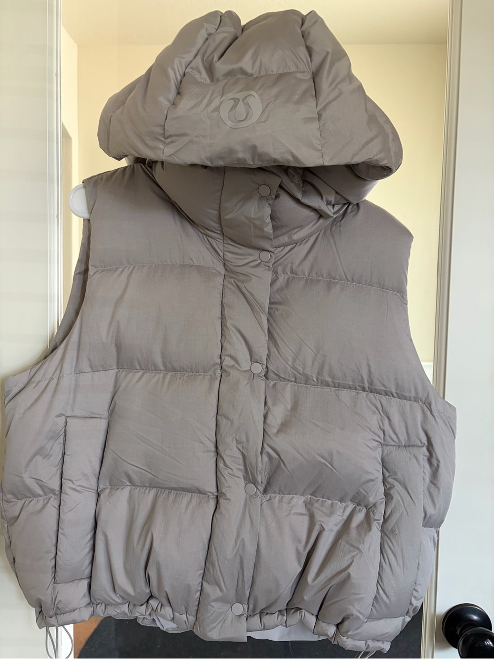 lululemon athletica Wunder Puffer cropped Vest - Light Taupe